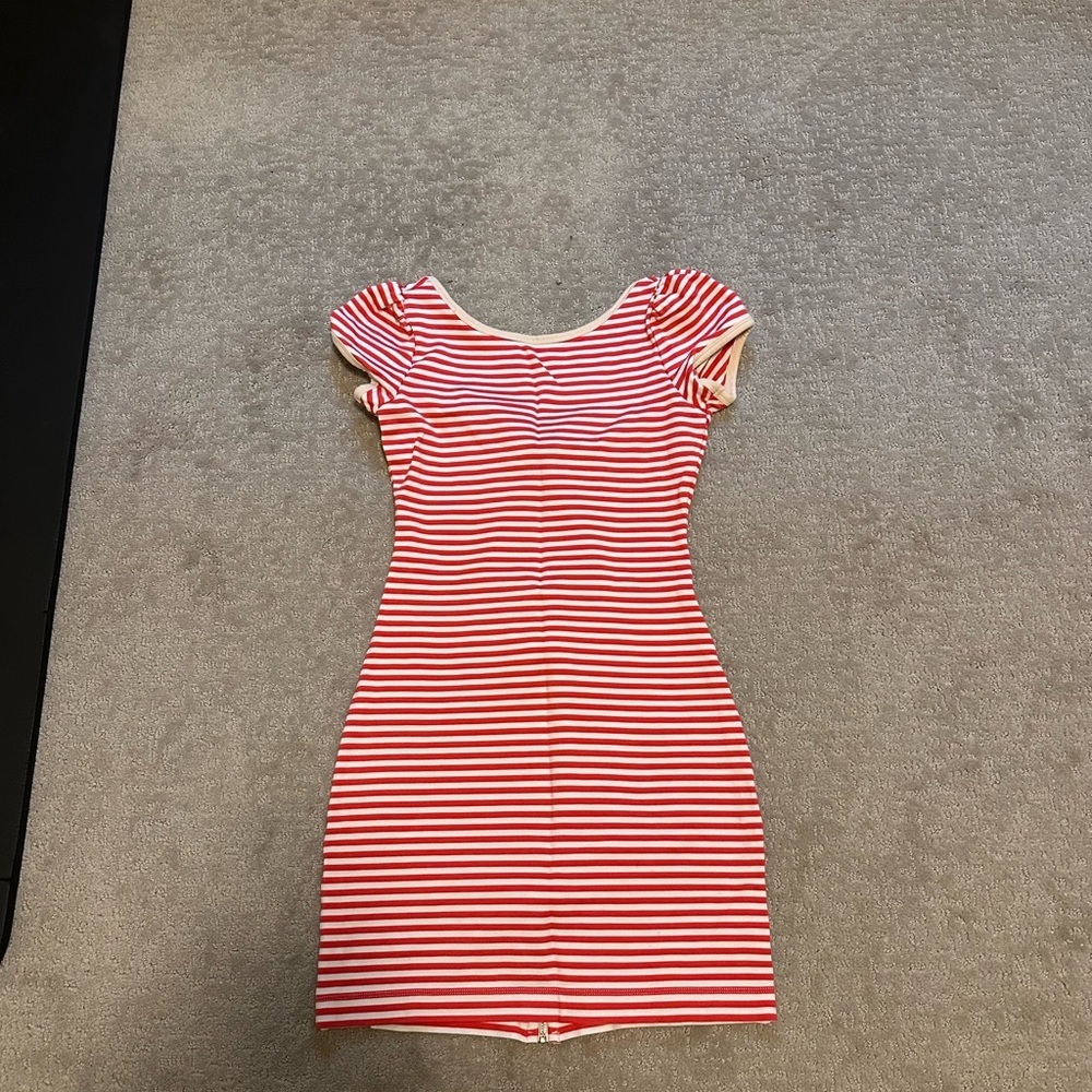 Red and White Striped Juicy Couture Dress
